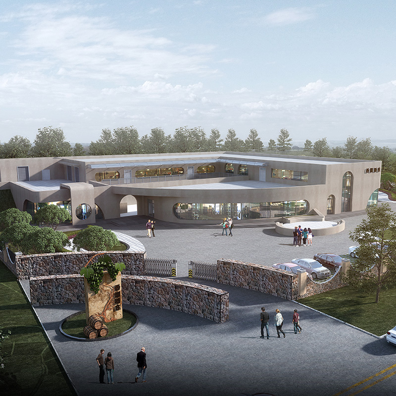 Vineyard facility and visitor center